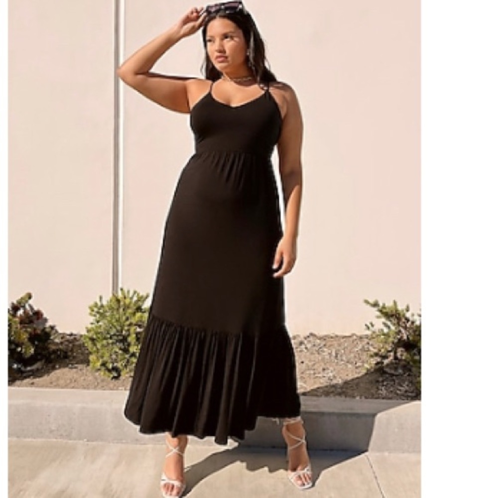 Cut out back maxi dress